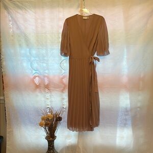 Elegant mauve Wrap Dress